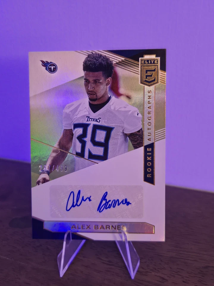 2019 Panini Donruss Elite RC Auto /499 Alex Barnes Titans - Image 3 of 4