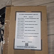 DELL 1U Cable Management Arm Kit Server Rack Rail Bracket OEM 02J1CF