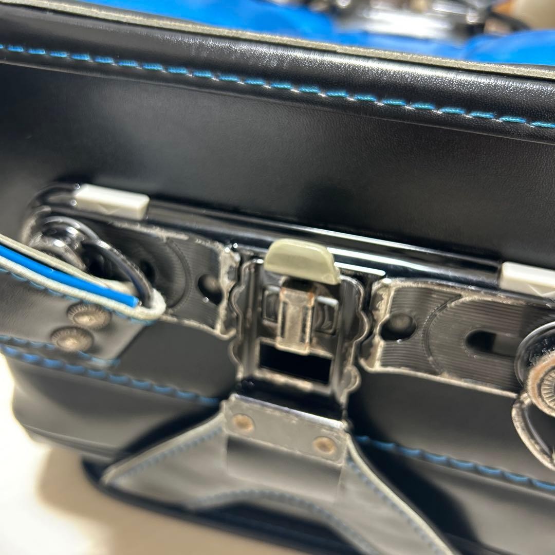 Adidas Black School Bag with Blue Accents Durable Material Used kk6 thumbnail 7