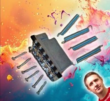 Puente trémolo estilo Strat de 6 puntos - Cromo - Clásico - ¡Rock on! ¡Ganar! FTP