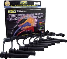 Taylor Spark Plug Wire Set 72041 Spiro Pro 8mm Black For Dodge 5.7 Hemi Shorty