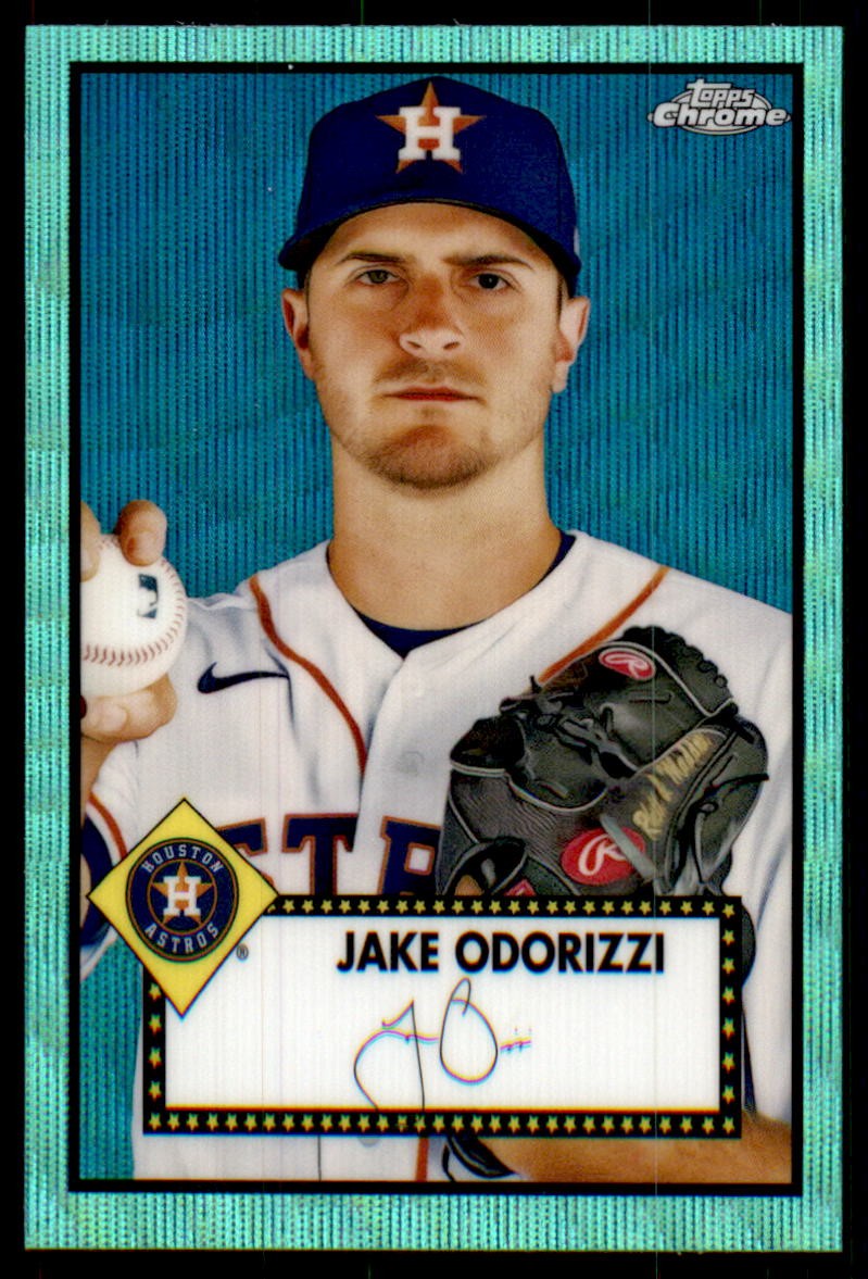 2021 Topps Chrome Platinum Anniversary #439 Jake Odorizzi Aqua Wave Refractor