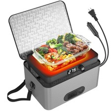 Portable Oven, 12V 24V 110V-240V Car Food Warmer Portable Personal Mini Oven ...