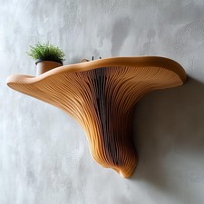 3D Printed Mushroom Shelf Floating Wall Mount...