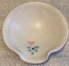 Hand Made M. C. Clayworks Colorado Spoon Rest, Pretty