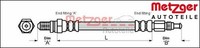Metzger 4114804 Bremsschlauch Vorderachse Vorne FüR Ford