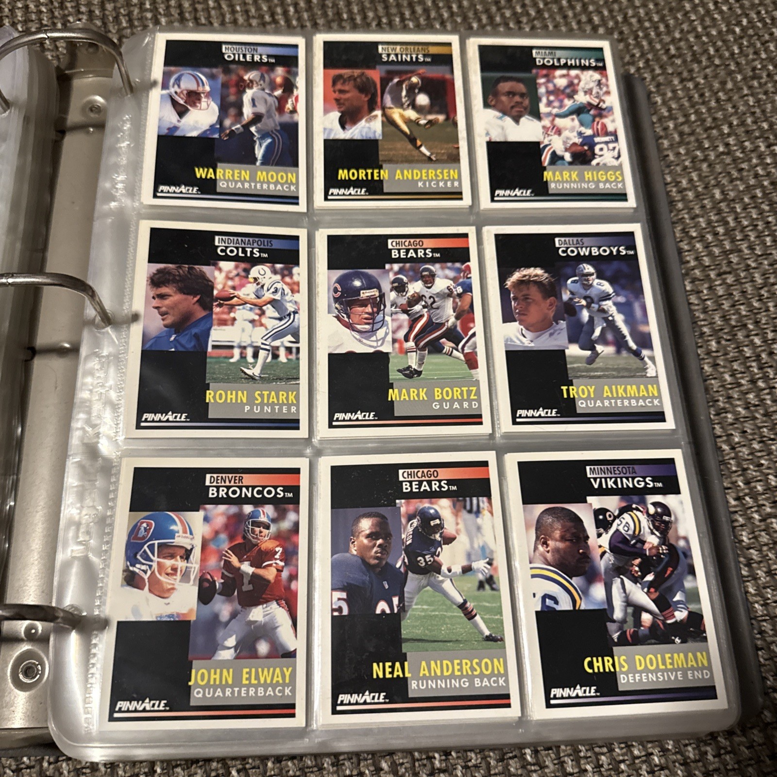 1991 Pinnacle Football Card #s 1-208 +Rookies -You Pick- NFL Trading Cards