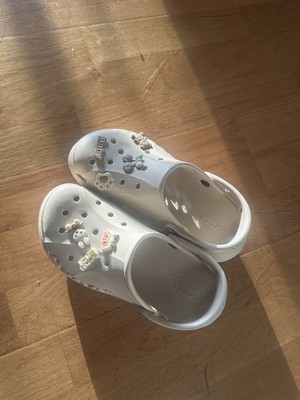 Crocs Classic Clogs | Beige | With Jibbitz | Excellent Condition