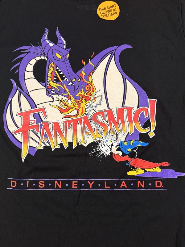 Vintage 90s Fantasmic Glow in the Dark Shirt L Plus a Matching Tote Disney Movie
