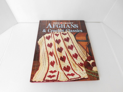 Red Heart Afghans & Crochet Classics 1996 Oxmoor House Crocheting Patterns VGT