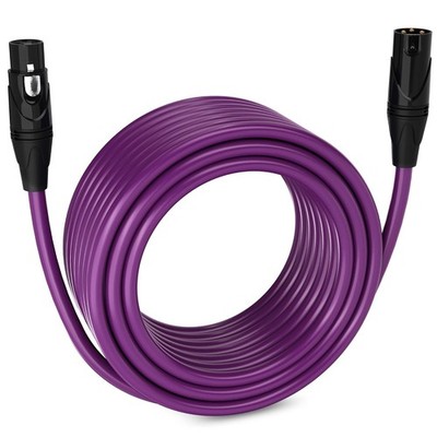 LyxPro 22.9m XLR Mikrofon Kabel Ausbalanciert Stecker zu Buchse 3 Pin