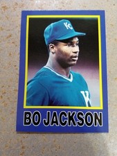 Bo Jackson Kansas City Royals Blue Border 1990 Big League Statz (a) EX