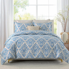 Duvet Cover King - 100 Cotton Paisley Damask Duvet Cover King Size, 3 Pieces Ul