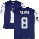 Troy Aikman Dallas Cowboys Signed 1995 Mitchell & Ness Blue Stars Legacy Jersey