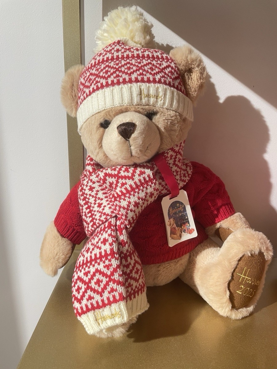 Harrods 2025 Christmas Bear ALFIE BNWT LIMITED EDITION +Harrods