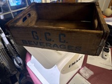 Vintage Wooden Crate G.C.C. Beverages Atlanta...