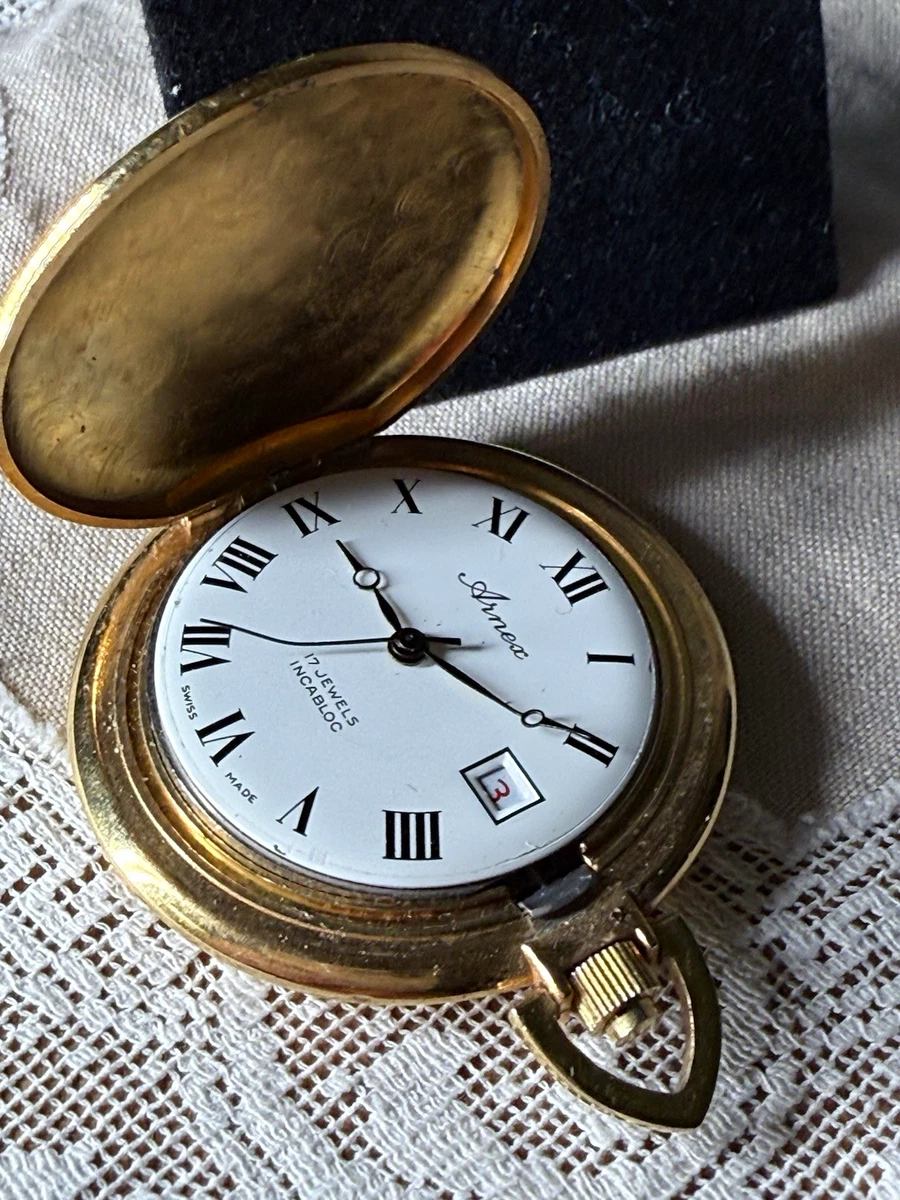 Vintage 17 Jewels Date Indicator Pocket Watches for sale | eBay