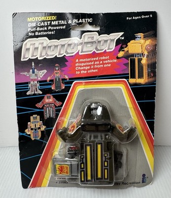 1984 Vintage Moto-Bot Pull Back Diecast Toy #29583 Intex Recreation NEW Sealed