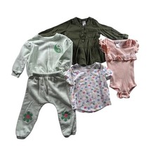 Baby Girl Clothing Bundle Romper Top Shirt Outfit Set 18 months