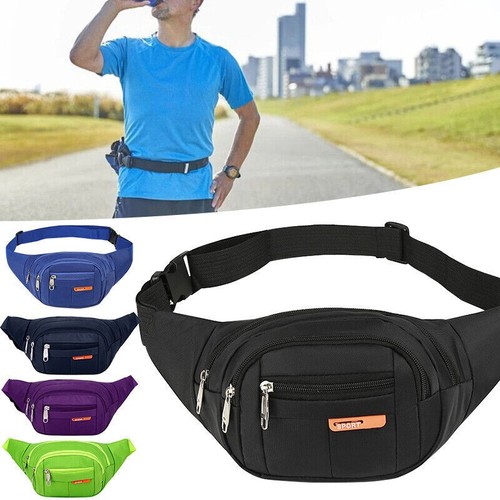 Große wasserdichte Gürteltasche Unisex Bauchtasche Gürteltasche Geldbörse Reise - Bild 13 von 21