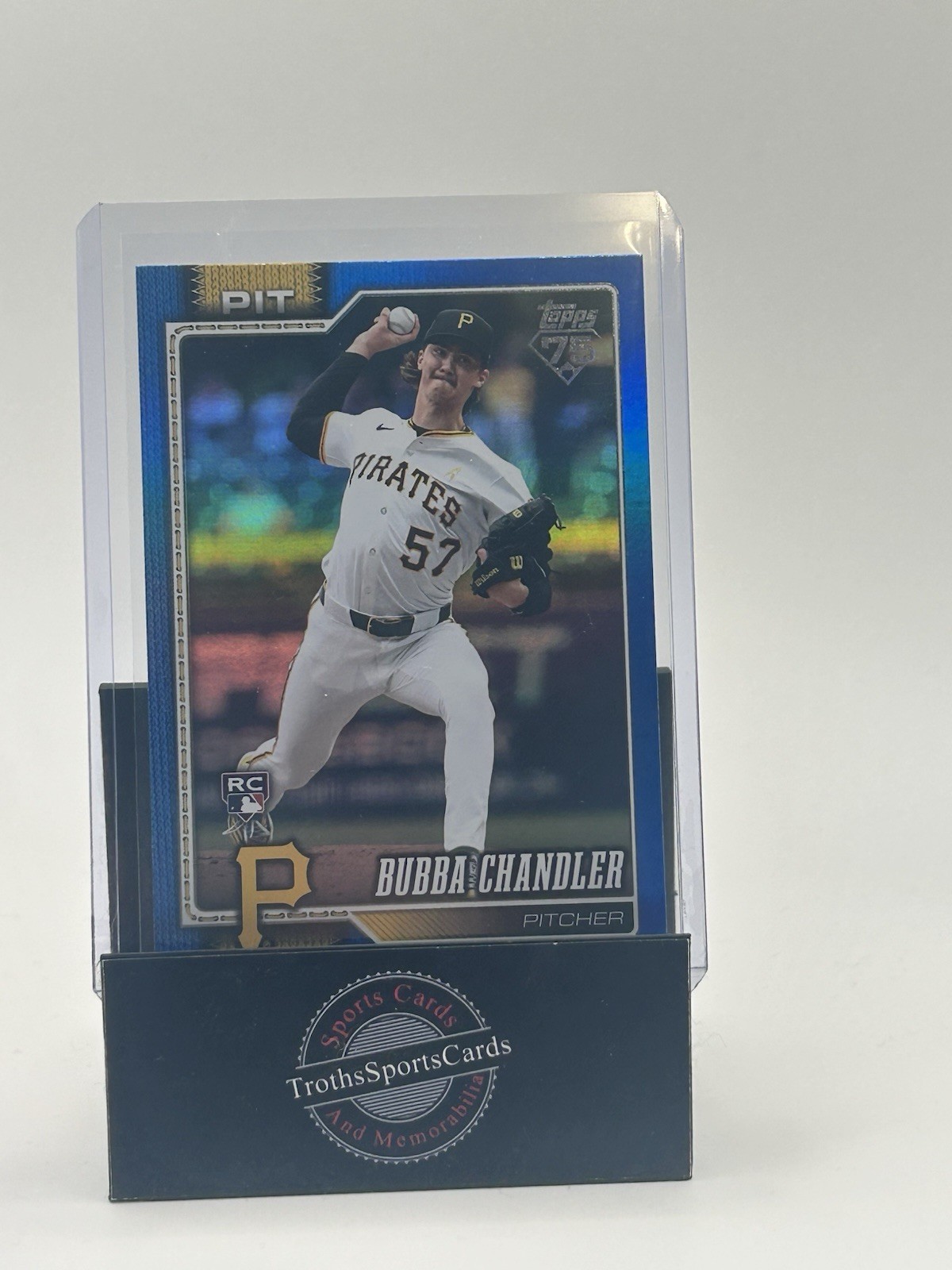 Bubba Chandler 2026 Topps Series 1 Blue Rainbow Foil /150 #283 Pirates RC
