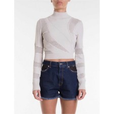 JUST CAVALLI Cropped Turtleneck Jumper M NWT