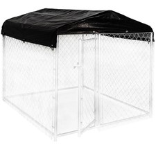 Dog Kennel Cover - WeatherGuard Small All Season Dog Run Cover Roof - Perf...