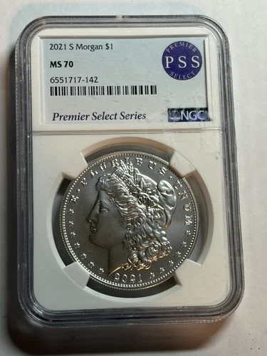 2021-S Morgan Silver Dollar NGC MS70 100th Anniversary
