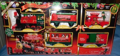 2010 Eztec Santa Express Christmas Train Set 35 Pieces MINT Original Box