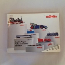 Vintage Color Marklin Complete Program 1992/93 E-I Model Toy Railroad Catalog