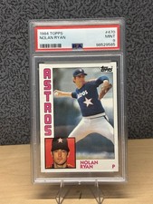 1984 Topps Nolan Ryan Houston Astros #470 PSA 9 Graded Base Set MLB Card