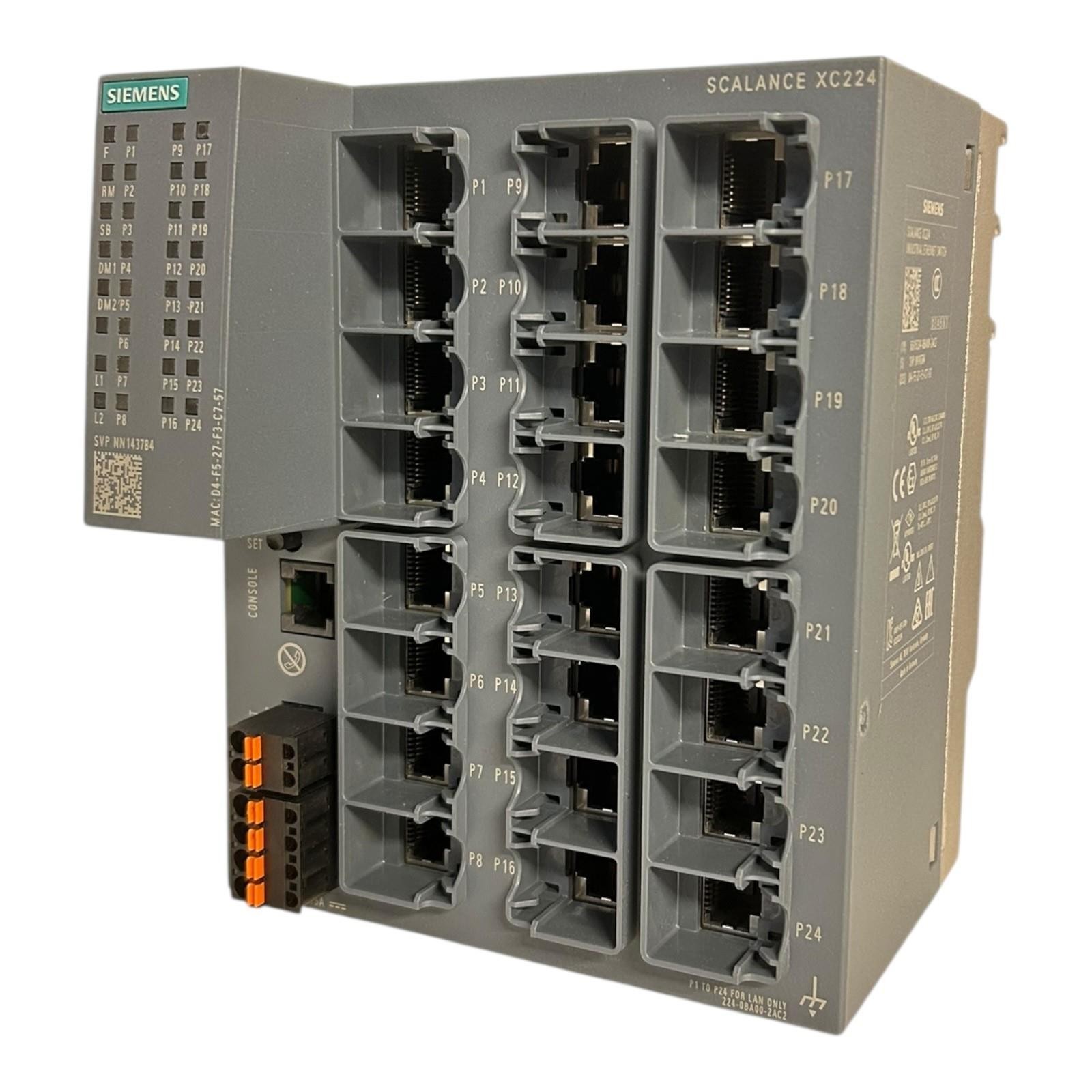 Siemens SCALANCE XC224 Ethernet Switch 6GK5224-0BA00-2AC2 For Industry
