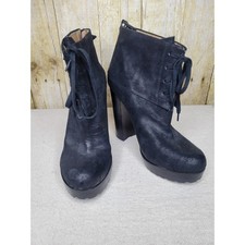 MODERN VINTAGE Jenie Black Suede Platform Hee...