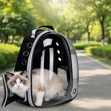 1 Space Capsule Pet Backpack - Breathable Clear Travel Container