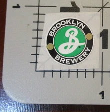BROOKLYN BREWERY 0.75" CIRCLE LOGO STICKER decal craft beer brewing ZZ