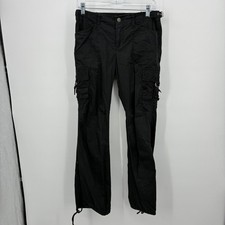 Vintage Express Precision Fit Black Cargo Pants Women's Size 2 Y2K Grunge Style