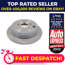 2x Brake Discs Pair Solid fits SUBARU BRZ 2.0 Rear 2012 on FA20D 286mm Set Febi