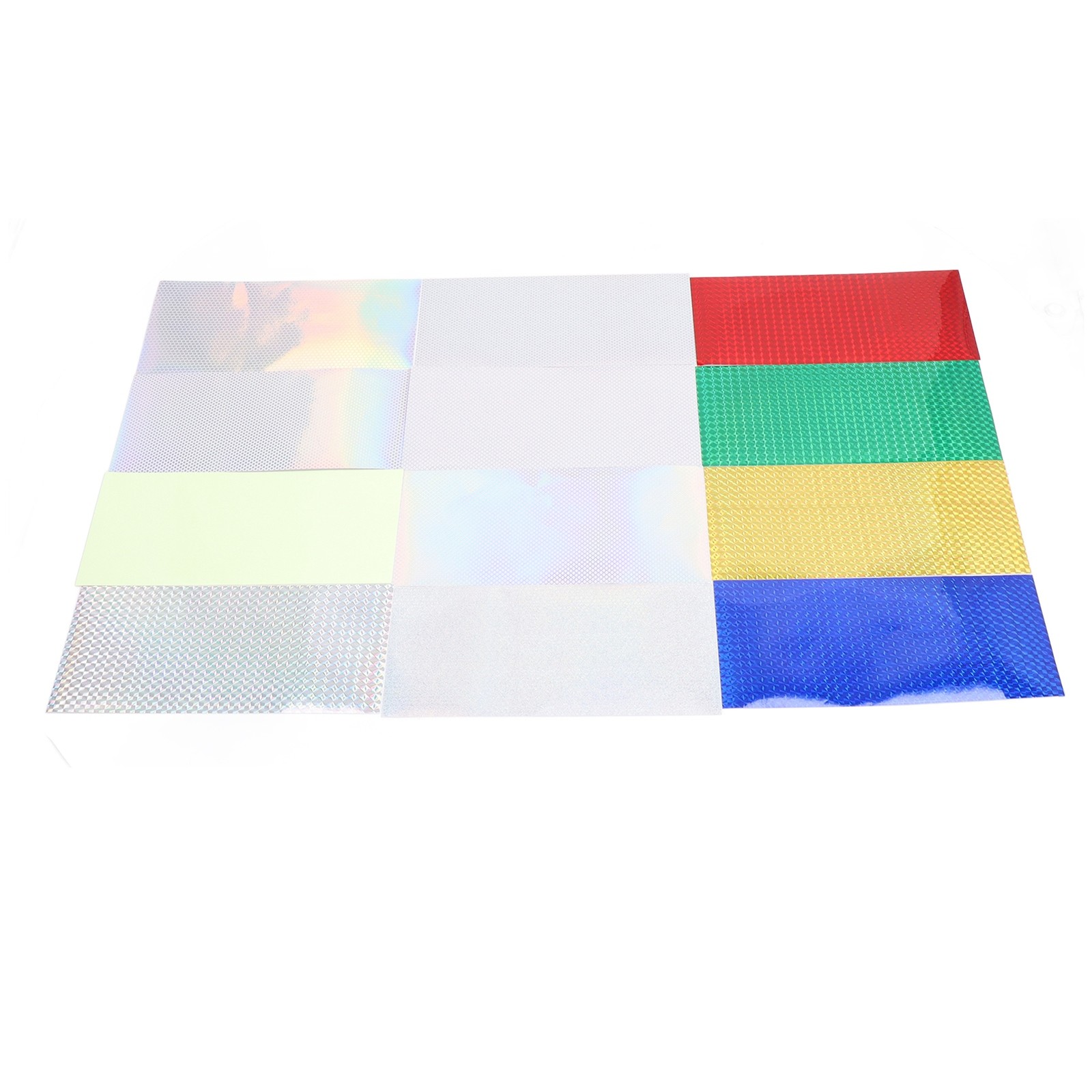 HOT 12x Fishing Lure Stickers Mixed Color Adhesive Luminous Film Stickers Set BA