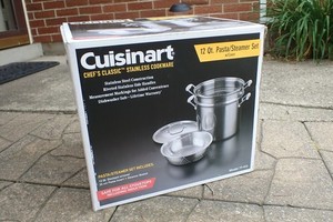 Cuisinart 4 Piece Cookware Set, 12 Quarts, Chef's Classic Stainless Steel Pasta