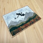 ACEO Original Autumn Flight Watercolor on Cotton Paper 2.5x3.5 By Kimberly C — photo 2