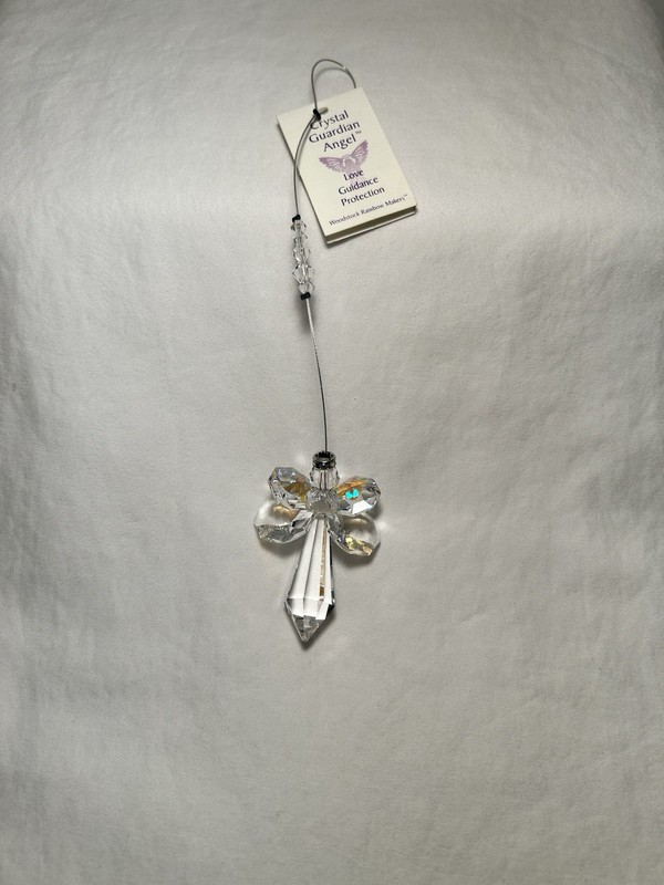 Woodstock Rainbow Makers Crystal Guardian Angel Hanging Suncatcher