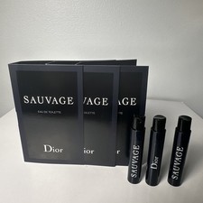 Lot Of 3, New Dior Sauvage Eau De Toilette Sample Size 1ml Each