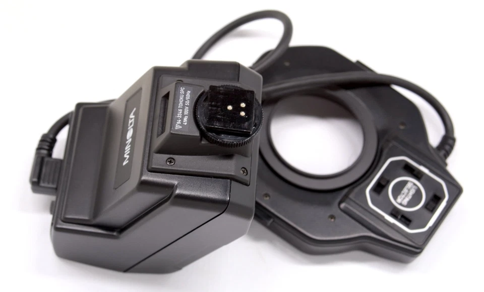 Minolta Macro 1200 AF Flash Set with 49mm Lens Adapter Ring - Image 3 of 4