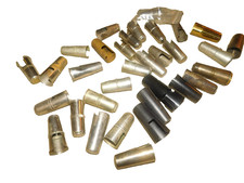 LOT OF 30+ USED METAL WOODWIND SAX CLARINETS MOUTHPIECE COVERS