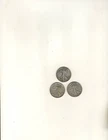3 Walking Liberty Half Dollars,  1942, 1943, 1944 Circulated , Good,  90% Silver