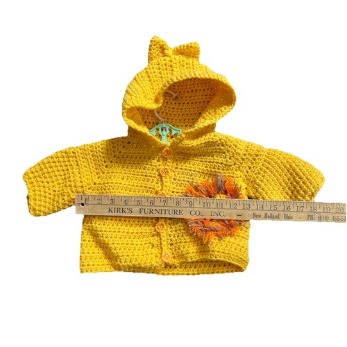 Set maglione bambino all'uncinetto abbinato imbottito leone amigurumi Giappone vintage MCM LEGGI - Foto 6 di 15