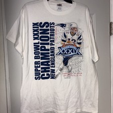 Vintage New England Patriots Super Bowl Champions T-Shirt size Large 2005 Champs