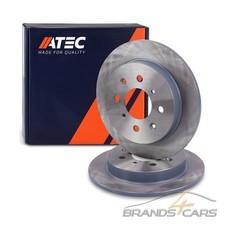 ATEC 2x BREMSSCHEIBE SATZ BREMSSCHEIBEN Ø239 VOLL HINTEN FÜR HONDA JAZZ BJ 08-15