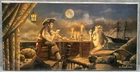 2008 THE WAGER BY DAVID DELAMARE REPRODUCTION 10" X 20" PIRATE & MERMAID CARDS