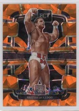 2024 Panini Select WWE Concourse Orange Ice Prizm The British Bulldog #69 0i9z
